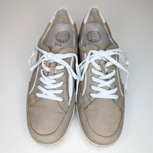 Waldlaufer Pro Aktiv Jasmine tan leather comfort walking sneakers size 9.5